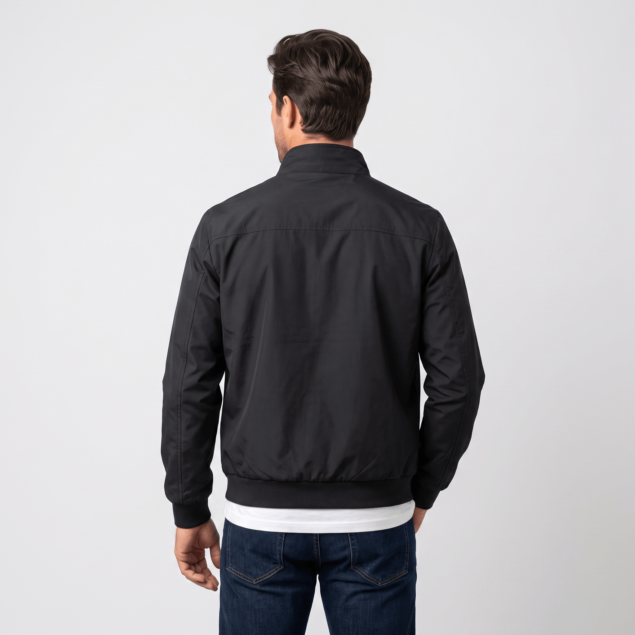 Rowan Lightweight Bomber Jacket – Stand Collar Zip-Up Everyday Outerwear