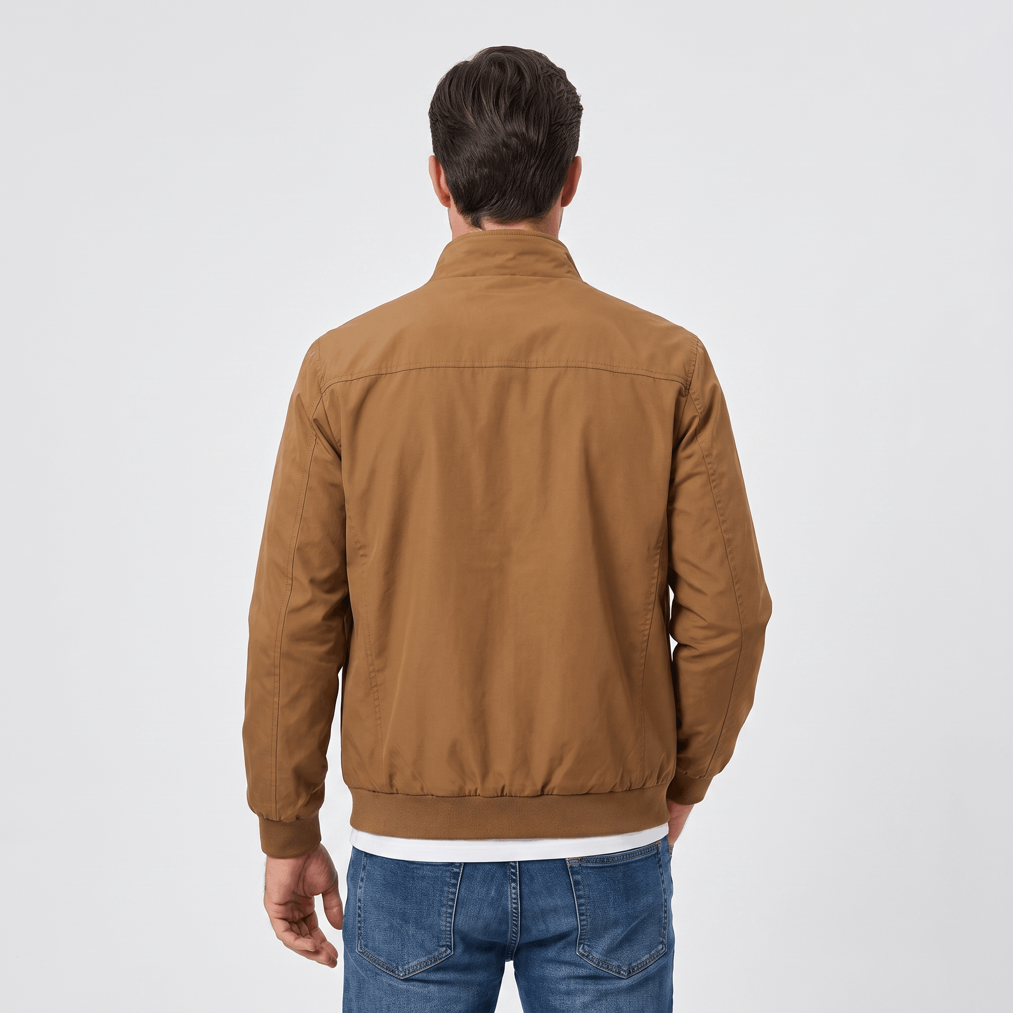 Rowan Lightweight Bomber Jacket – Stand Collar Zip-Up Everyday Outerwear