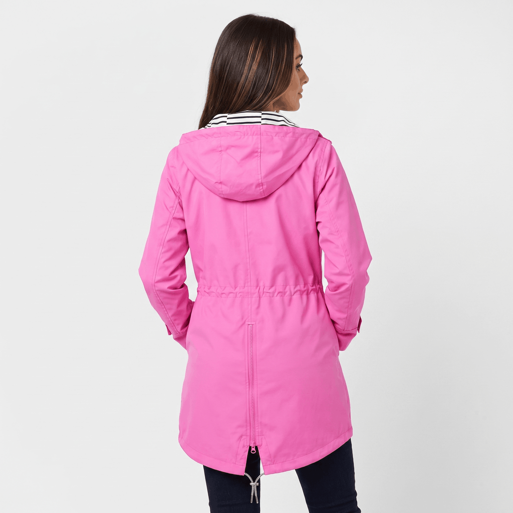 Sherlyn Hooded Rain Jacket – Drawcord Waterproof Packable Shell