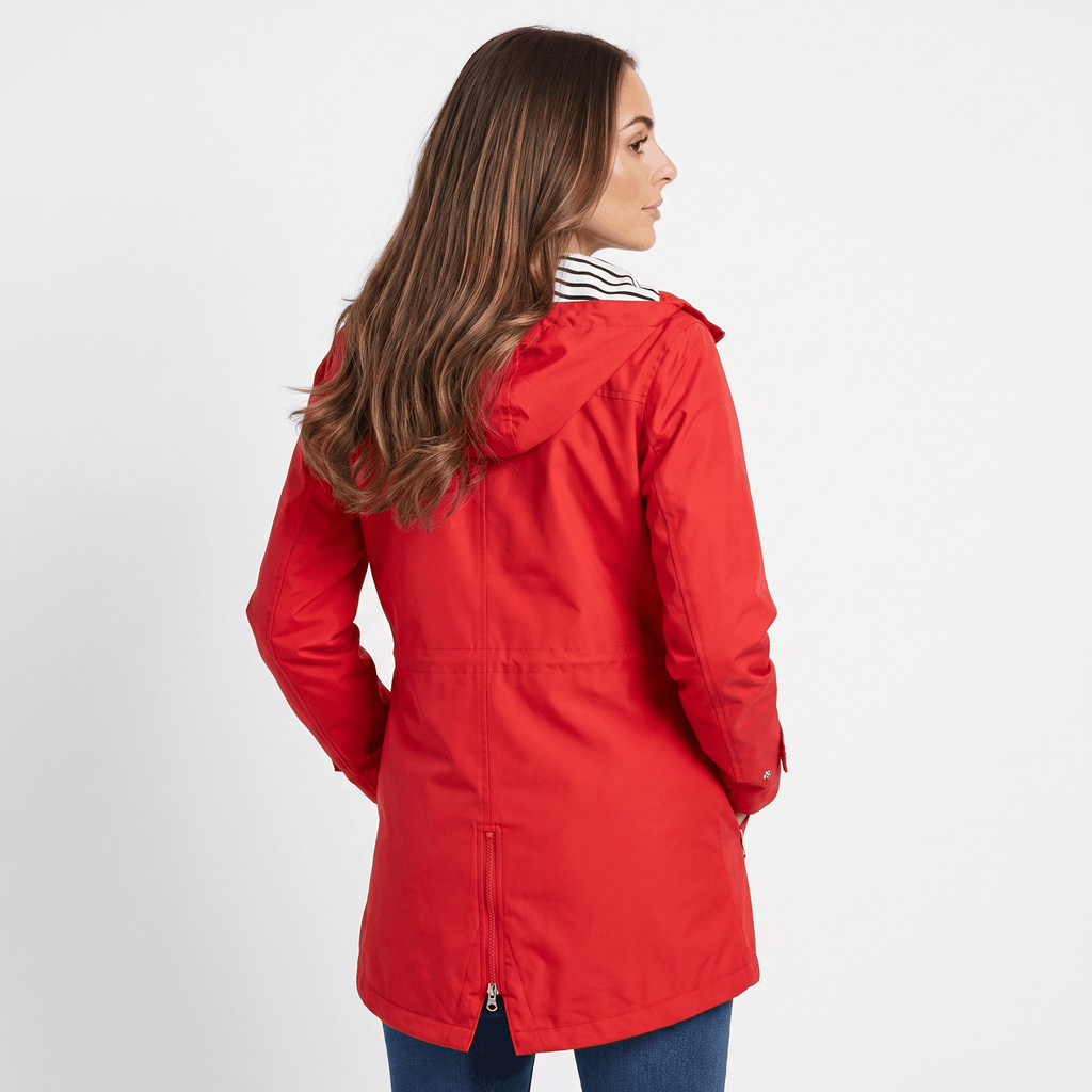 Sherlyn Hooded Rain Jacket – Drawcord Waterproof Packable Shell