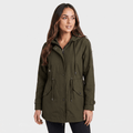 Ezra Hooded Rain Jacket – Short Sleek Water-Resistant Outerwear