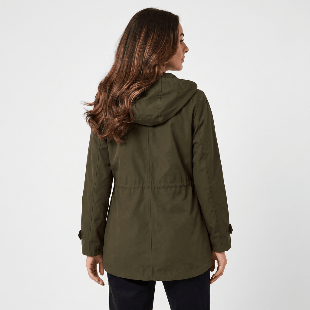 Ezra Hooded Rain Jacket – Short Sleek Water-Resistant Outerwear