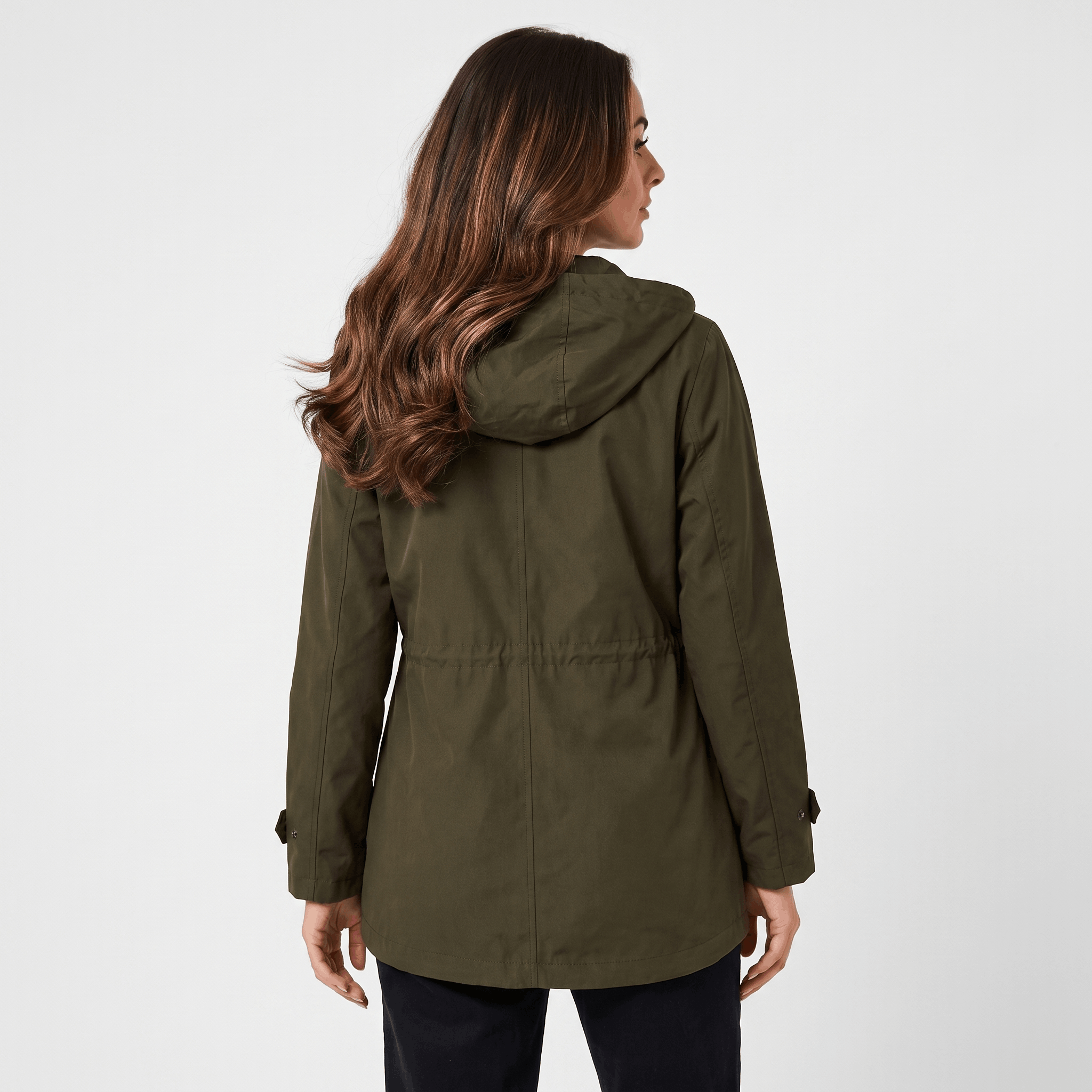 Ezra Hooded Rain Jacket – Short Sleek Water-Resistant Outerwear