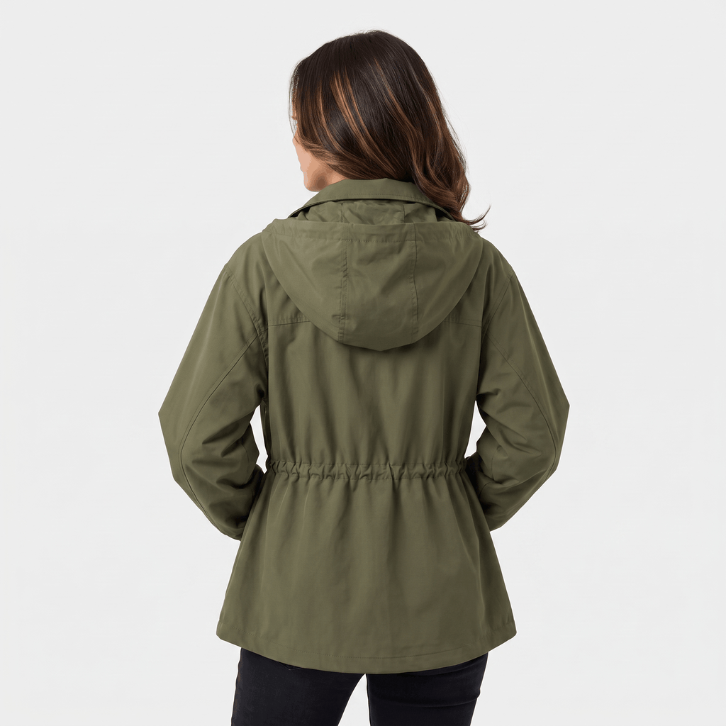 Amara Windproof Jacket – Sleek Tailored Versatile Hooded Outerwear
