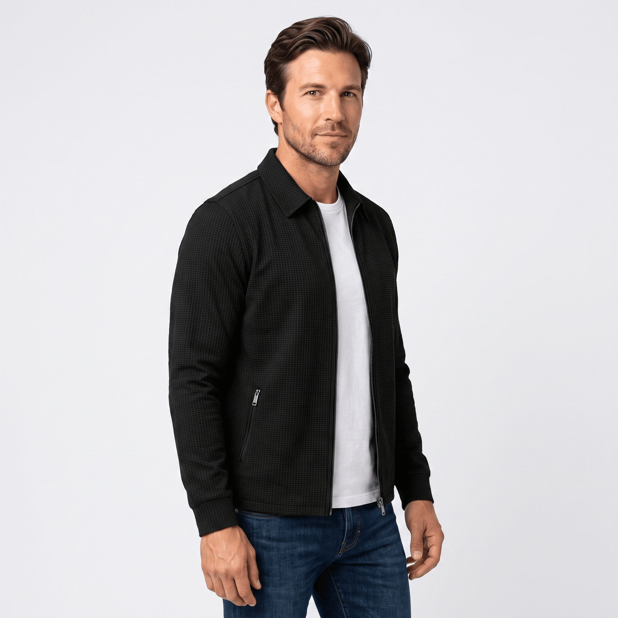 Cyrus Loose-Fit Zip-Up Jacket – Relaxed Casual Everyday Outerwear
