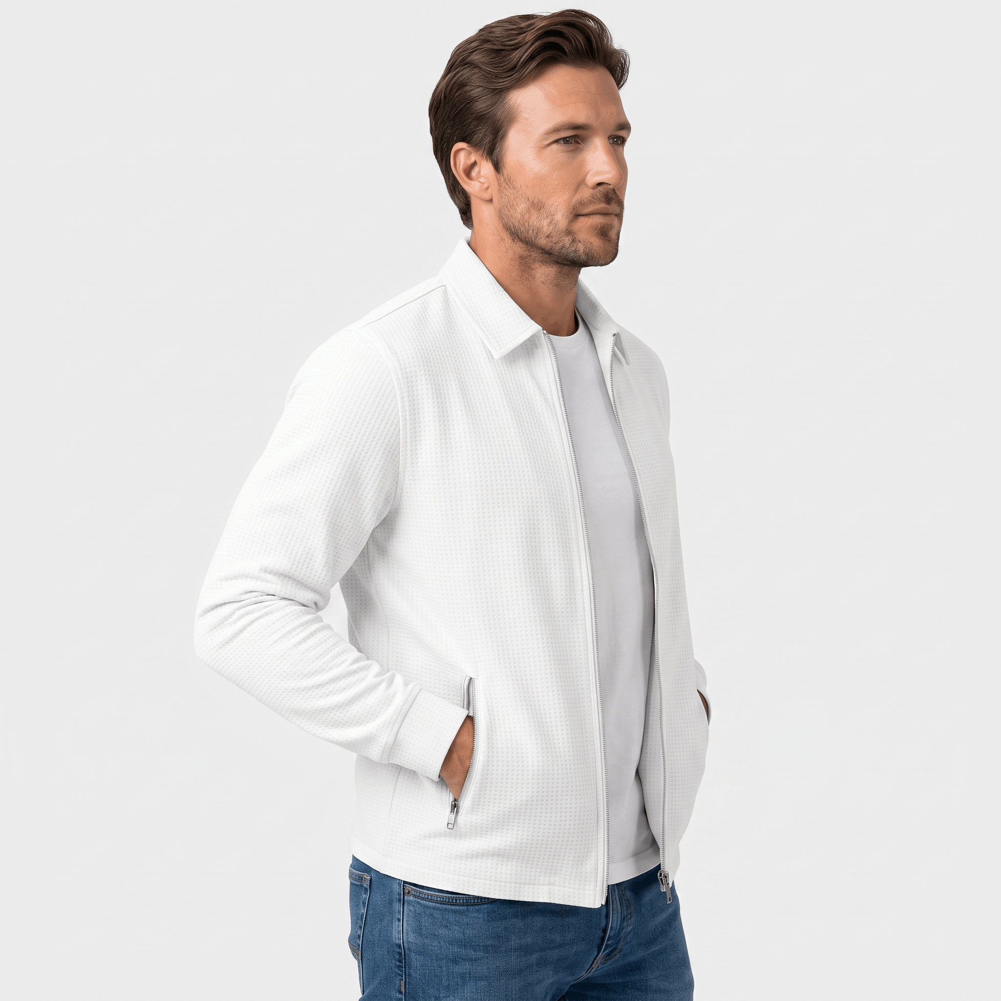 Cyrus Loose-Fit Zip-Up Jacket – Relaxed Casual Everyday Outerwear
