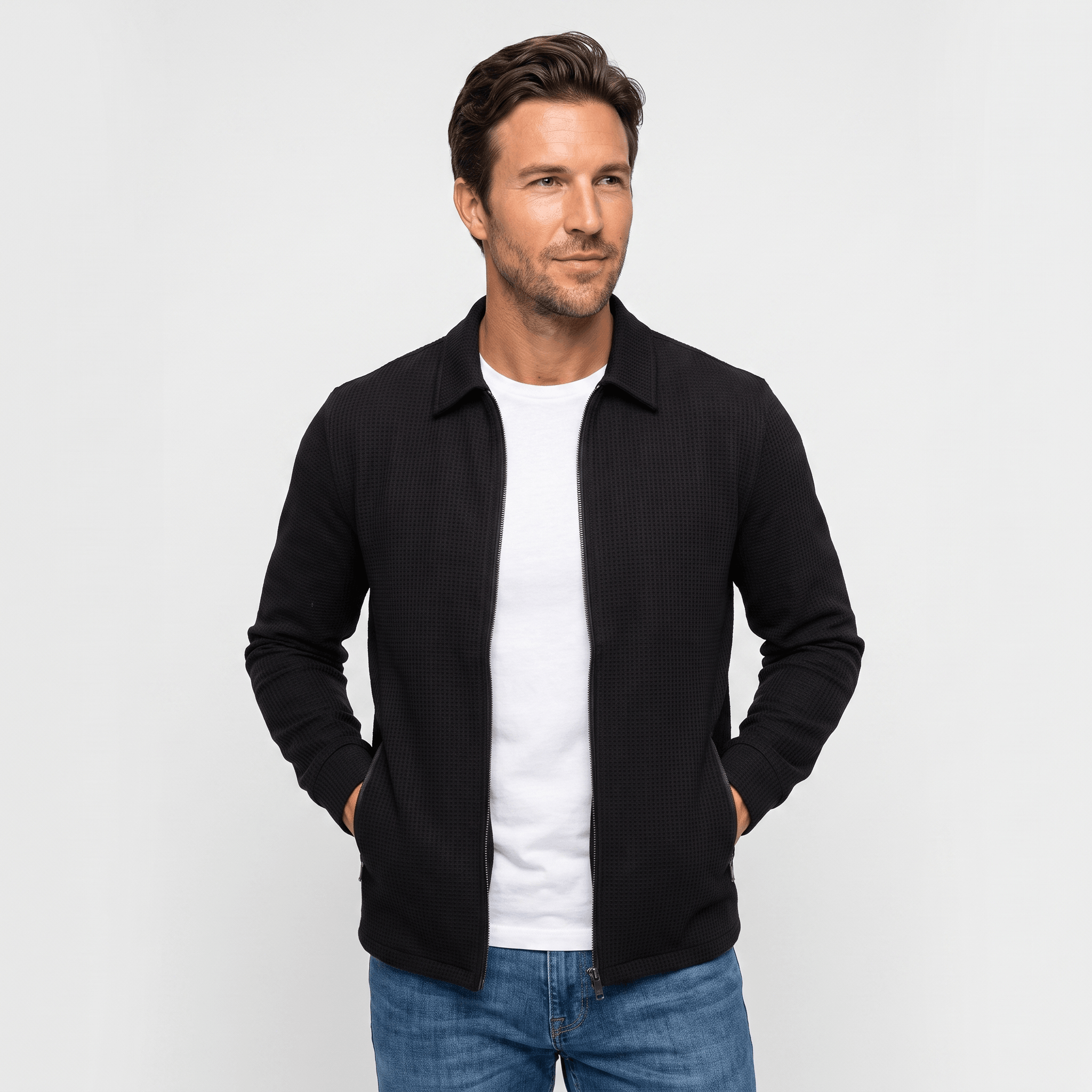 Cyrus Loose-Fit Zip-Up Jacket – Relaxed Casual Everyday Outerwear