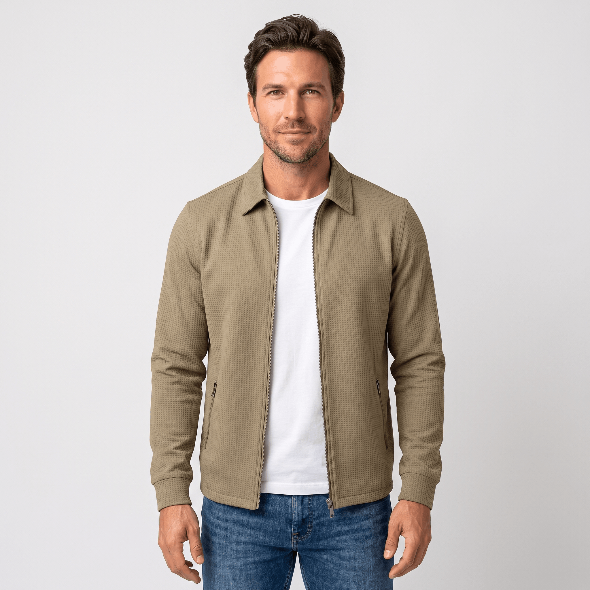 Cyrus Loose-Fit Zip-Up Jacket – Relaxed Casual Everyday Outerwear