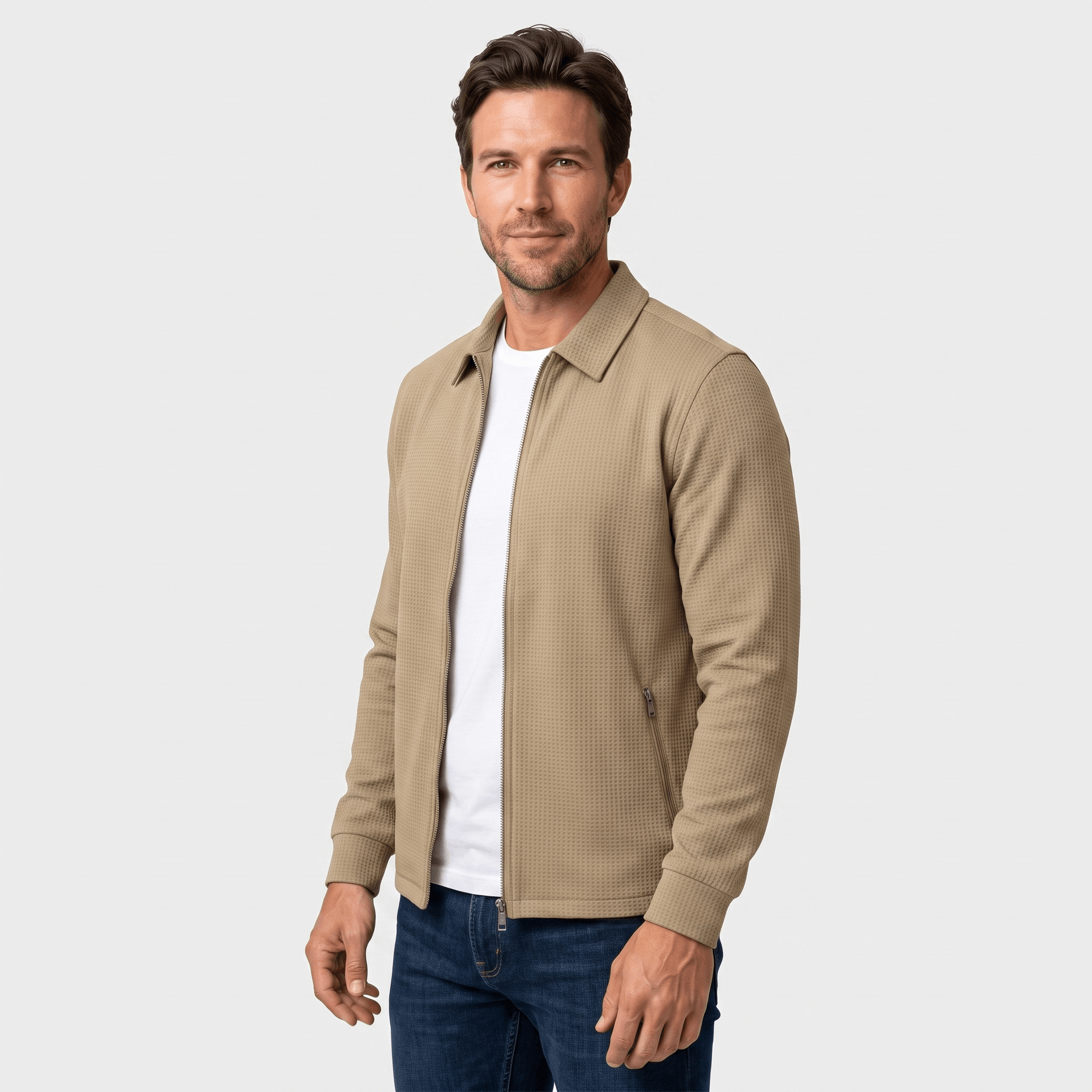 Cyrus Loose-Fit Zip-Up Jacket – Relaxed Casual Everyday Outerwear