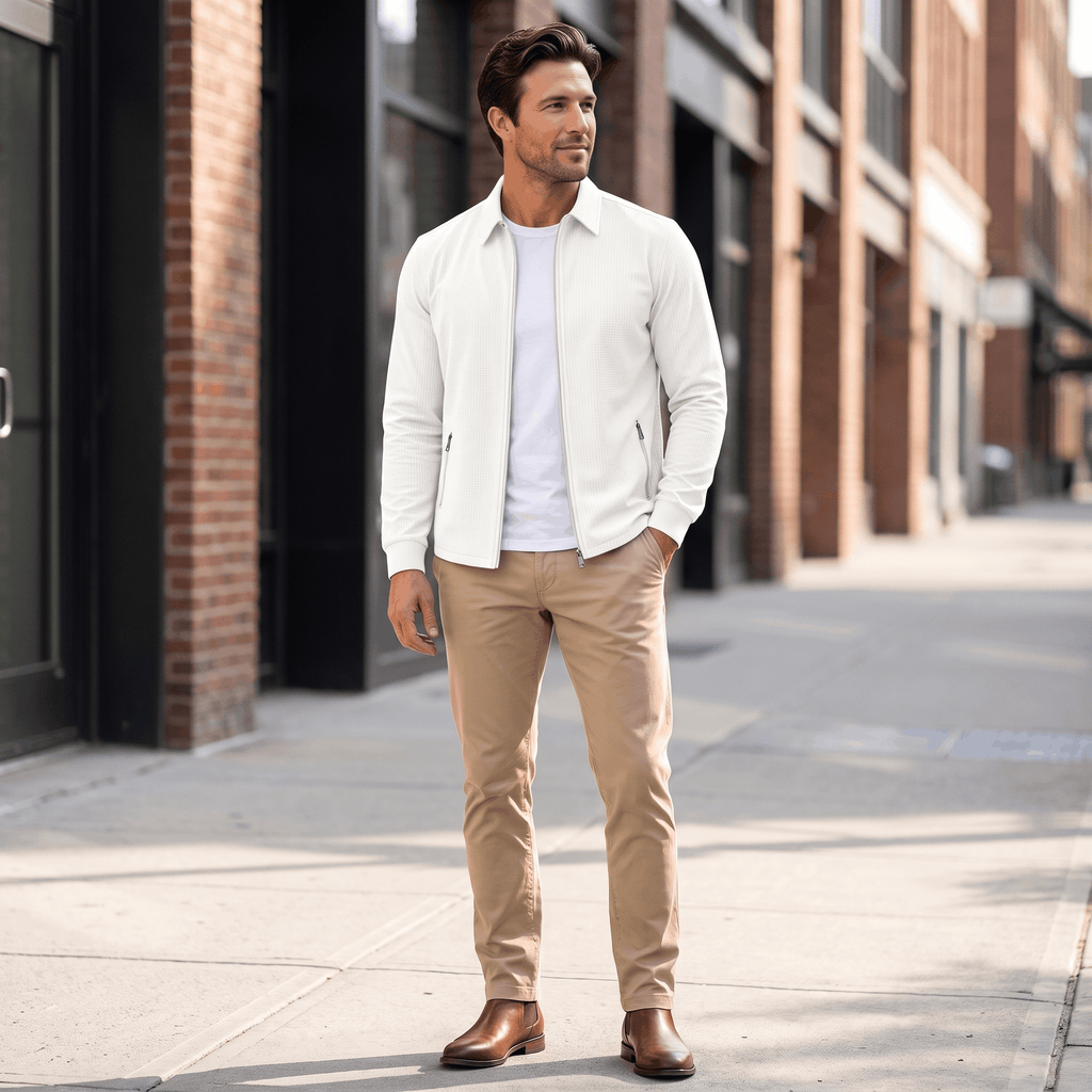Cyrus Loose-Fit Zip-Up Jacket – Relaxed Casual Everyday Outerwear