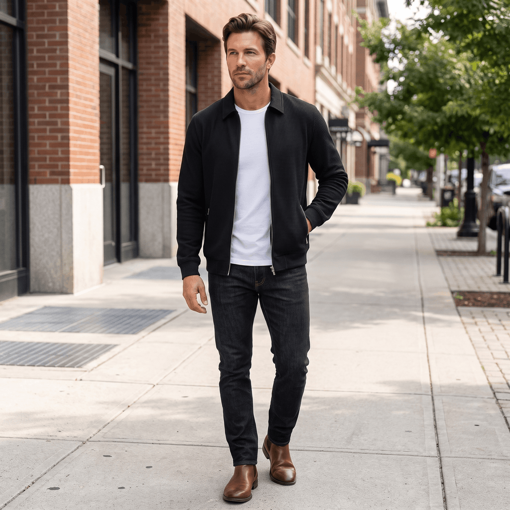 Cyrus Loose-Fit Zip-Up Jacket – Relaxed Casual Everyday Outerwear