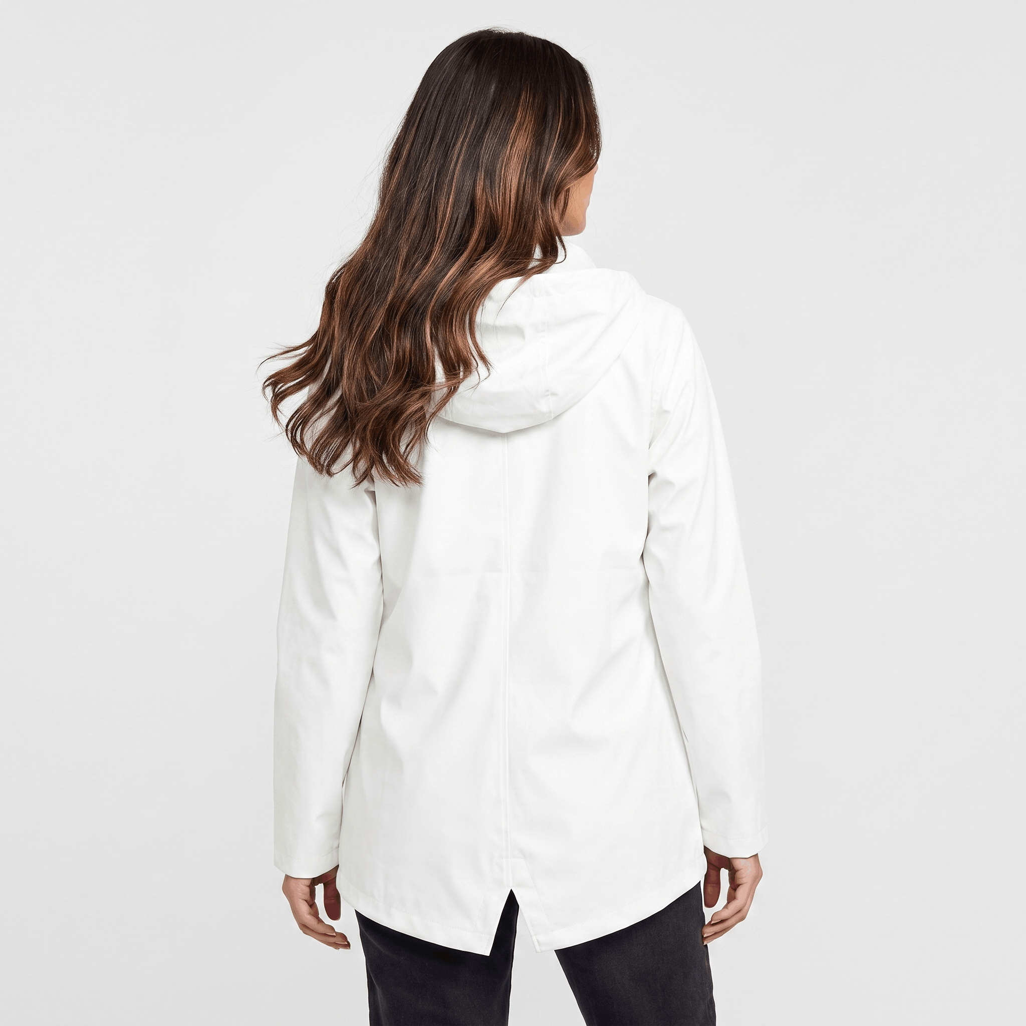 Rowanda Hooded Rain Jacket – Drawcord Zip-Front Everyday Outerwear