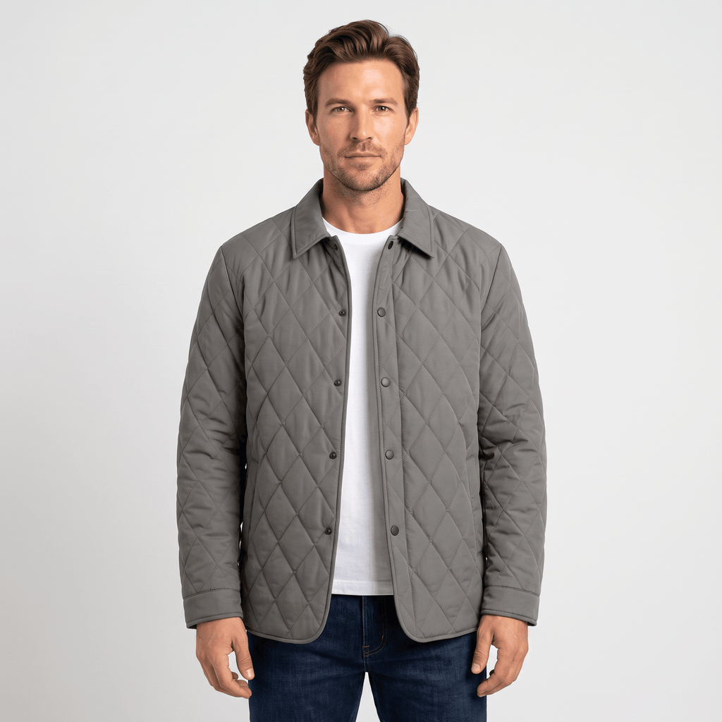 Marco Diamond-Quilted Jacket – Insulated Hip-Length Regular-Fit Outerwear