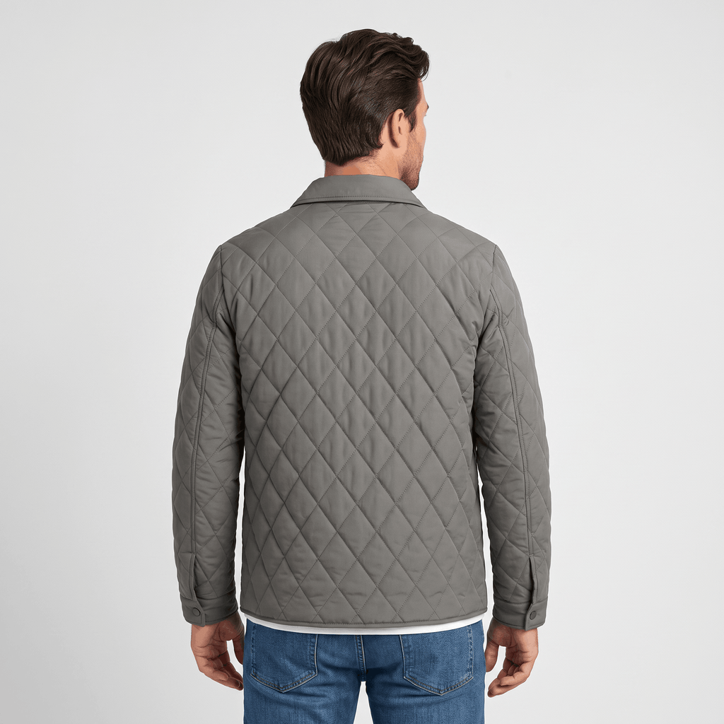 Marco Diamond-Quilted Jacket – Insulated Hip-Length Regular-Fit Outerwear