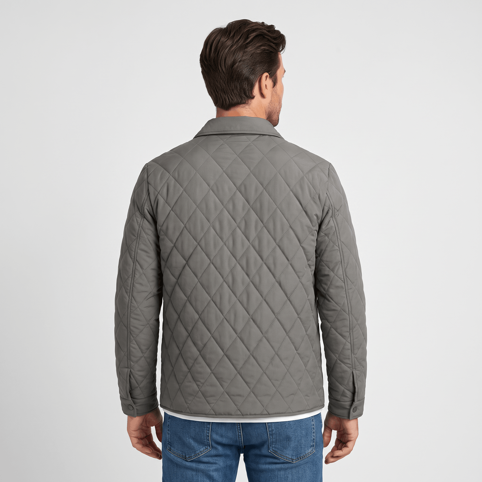 Marco Diamond-Quilted Jacket – Insulated Hip-Length Regular-Fit Outerwear