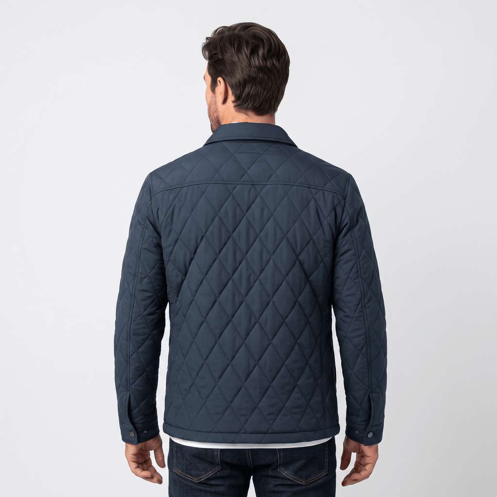 Marco Diamond-Quilted Jacket – Insulated Hip-Length Regular-Fit Outerwear