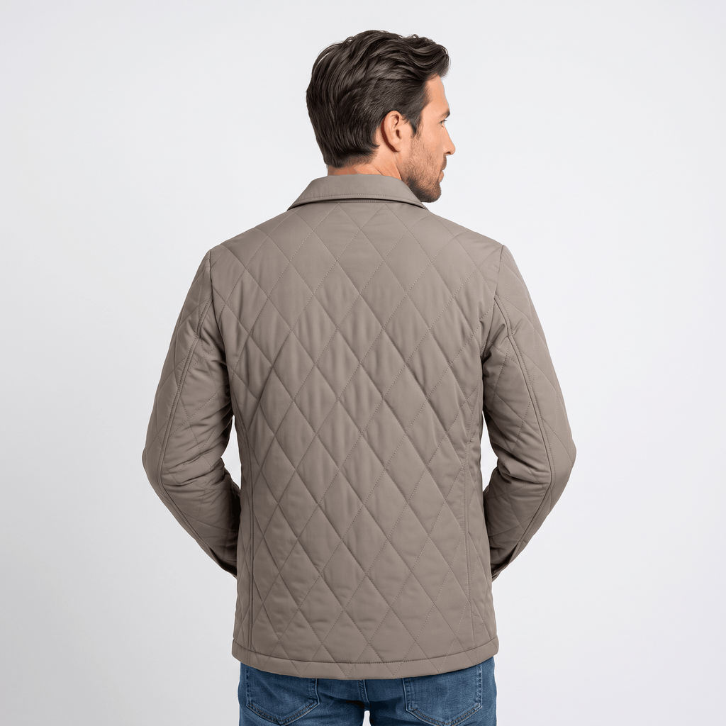 Marco Diamond-Quilted Jacket – Insulated Hip-Length Regular-Fit Outerwear