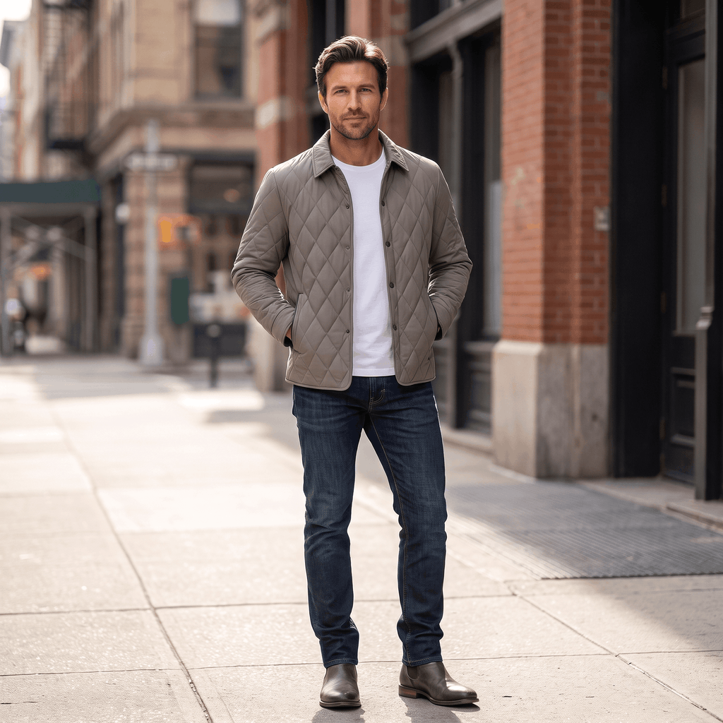 Rafael Quilted Jacket – Lightweight Regular-Fit Transitional Everyday Outerwear