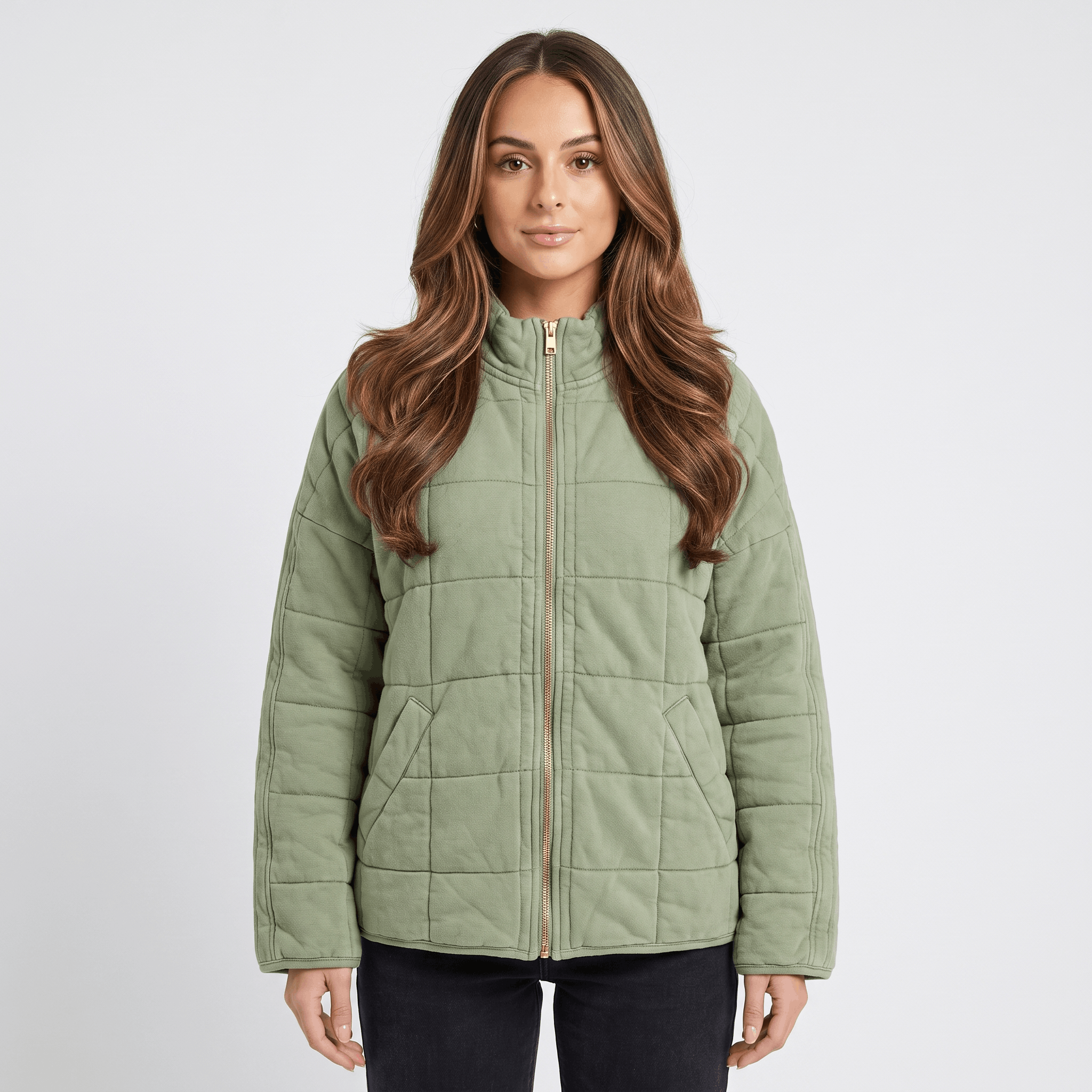 Marie Padded Quilted Jacket – Relaxed Pocketed Everyday Winter Outerwear