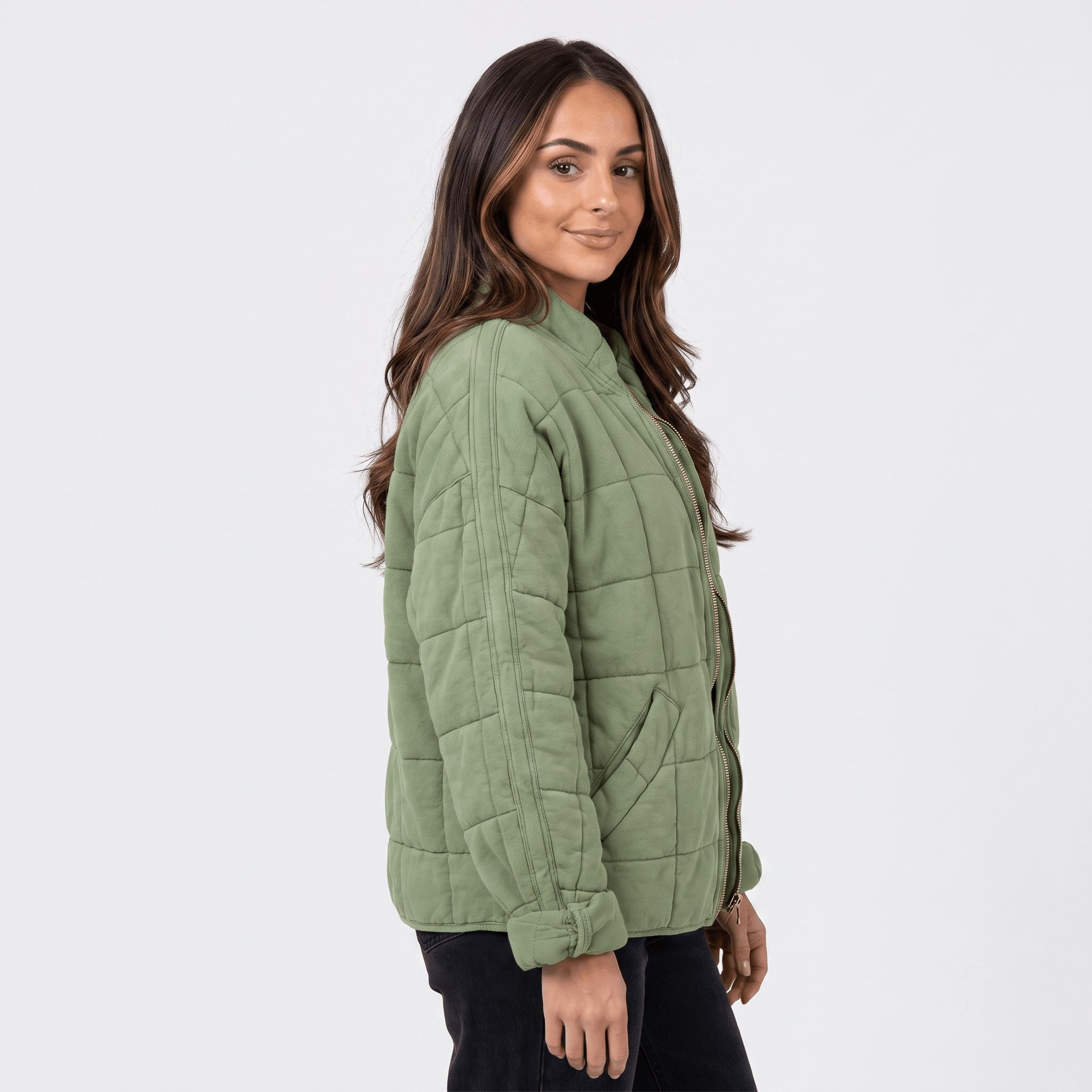 Marie Padded Quilted Jacket – Relaxed Pocketed Everyday Winter Outerwear