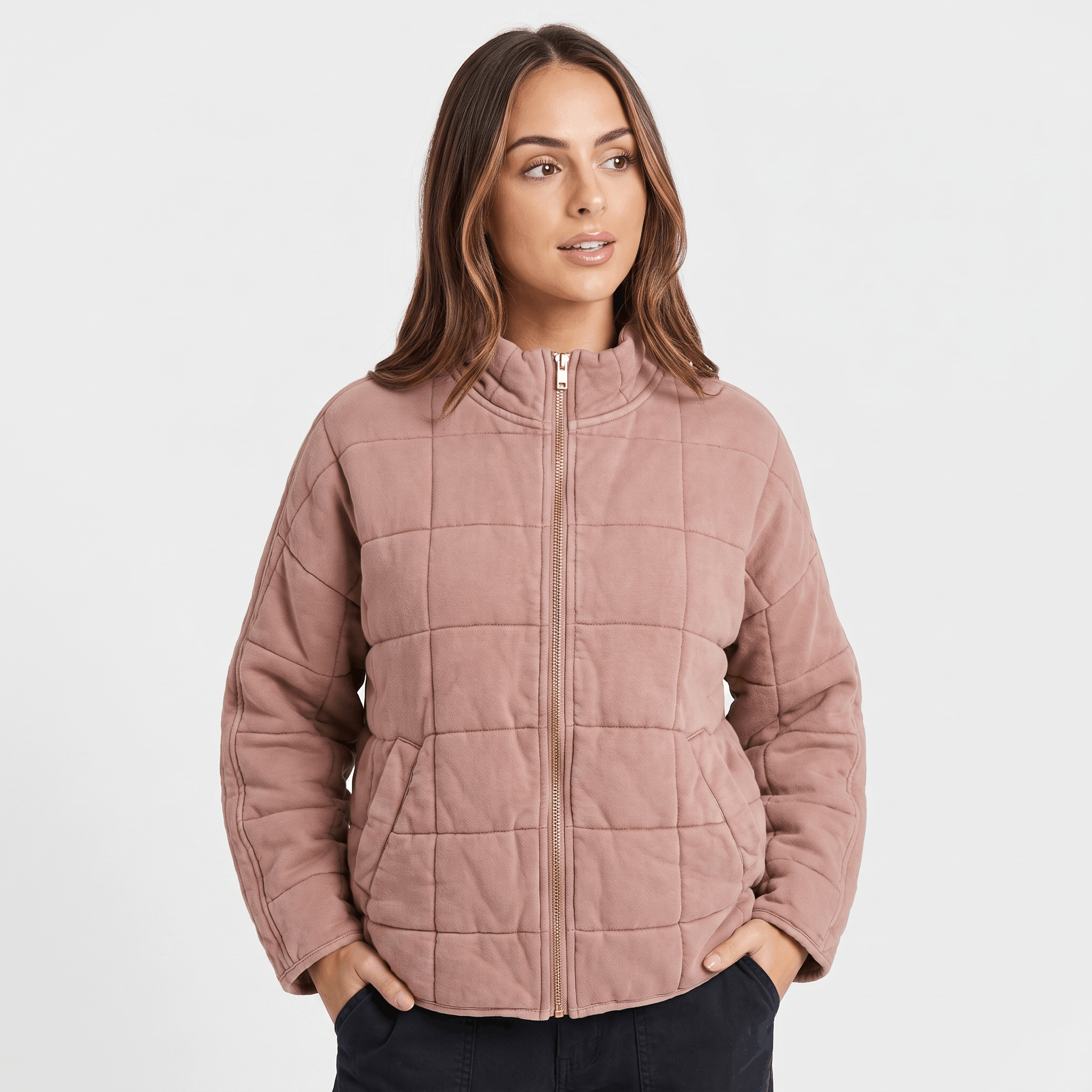 Marie Padded Quilted Jacket – Relaxed Pocketed Everyday Winter Outerwear