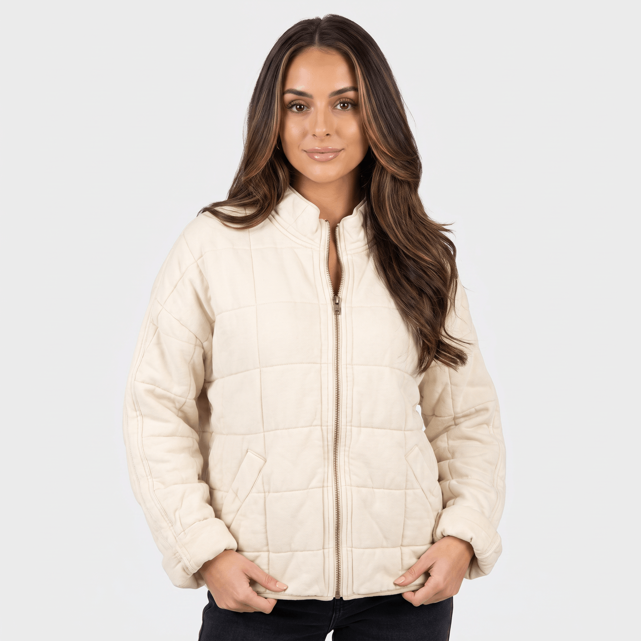 Marie Padded Quilted Jacket – Relaxed Pocketed Everyday Winter Outerwear
