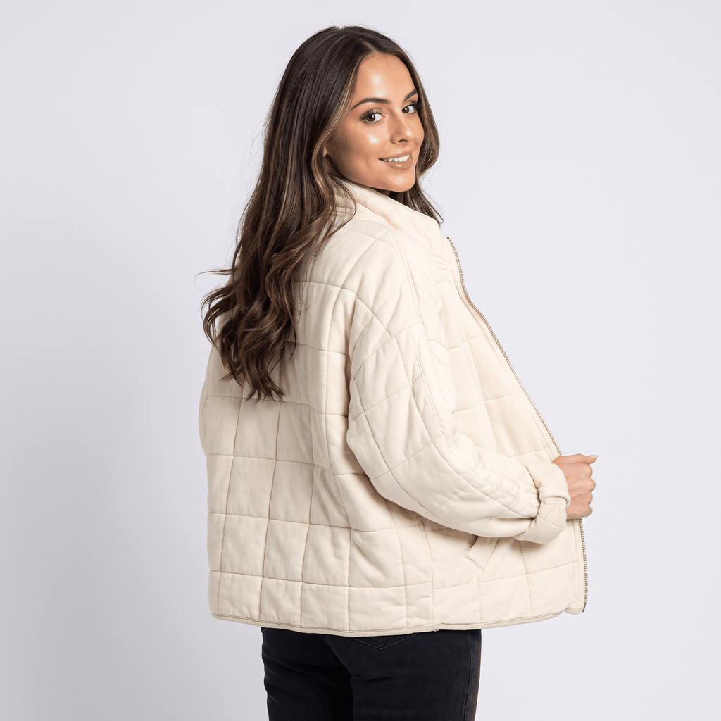 Marie Padded Quilted Jacket – Relaxed Pocketed Everyday Winter Outerwear