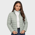 Leila Quilted Spring Jacket – Tailored Stand-Collar Windproof Layering Outerwear