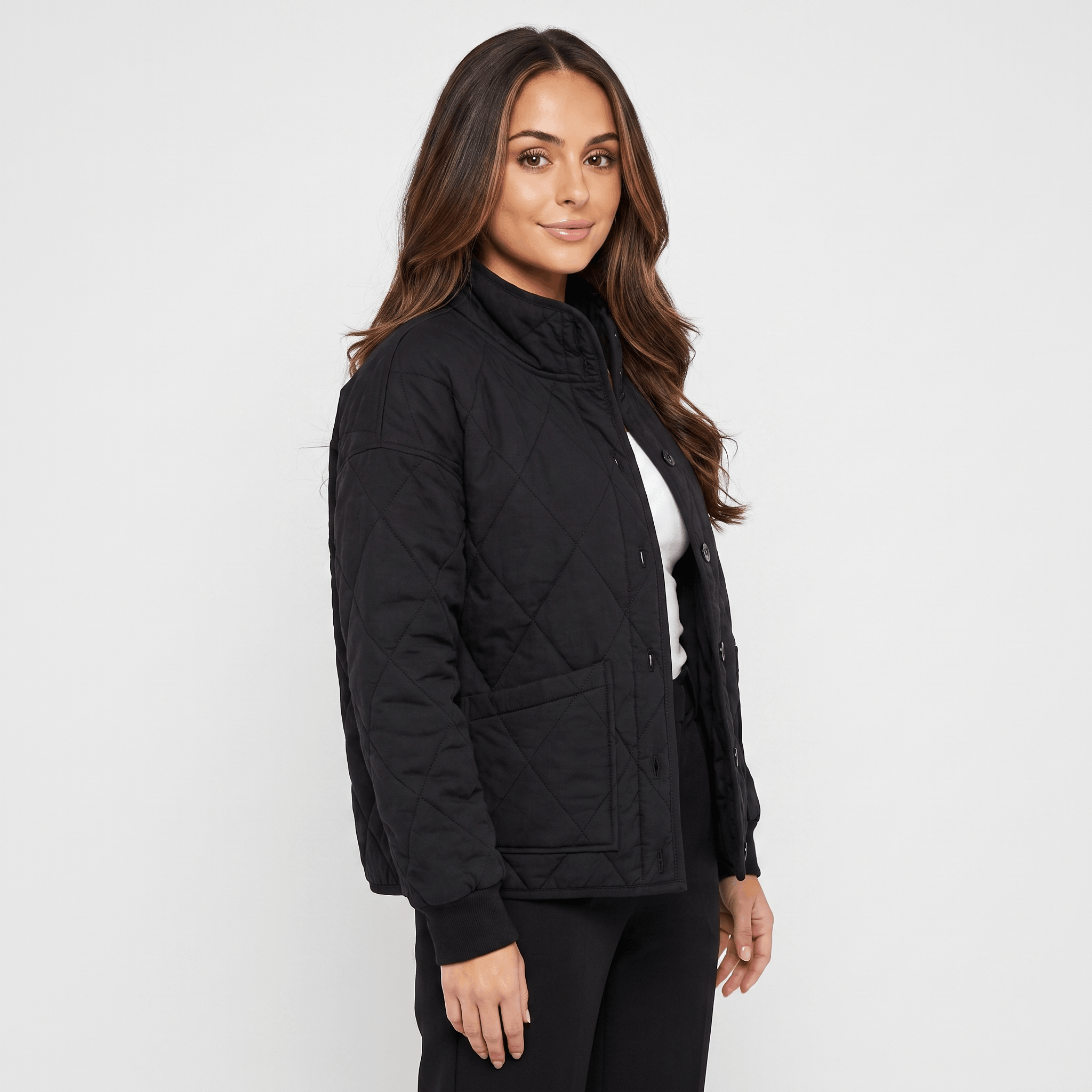 Marie Padded Quilted Jacket – Relaxed Pocketed Everyday Winter Outerwear