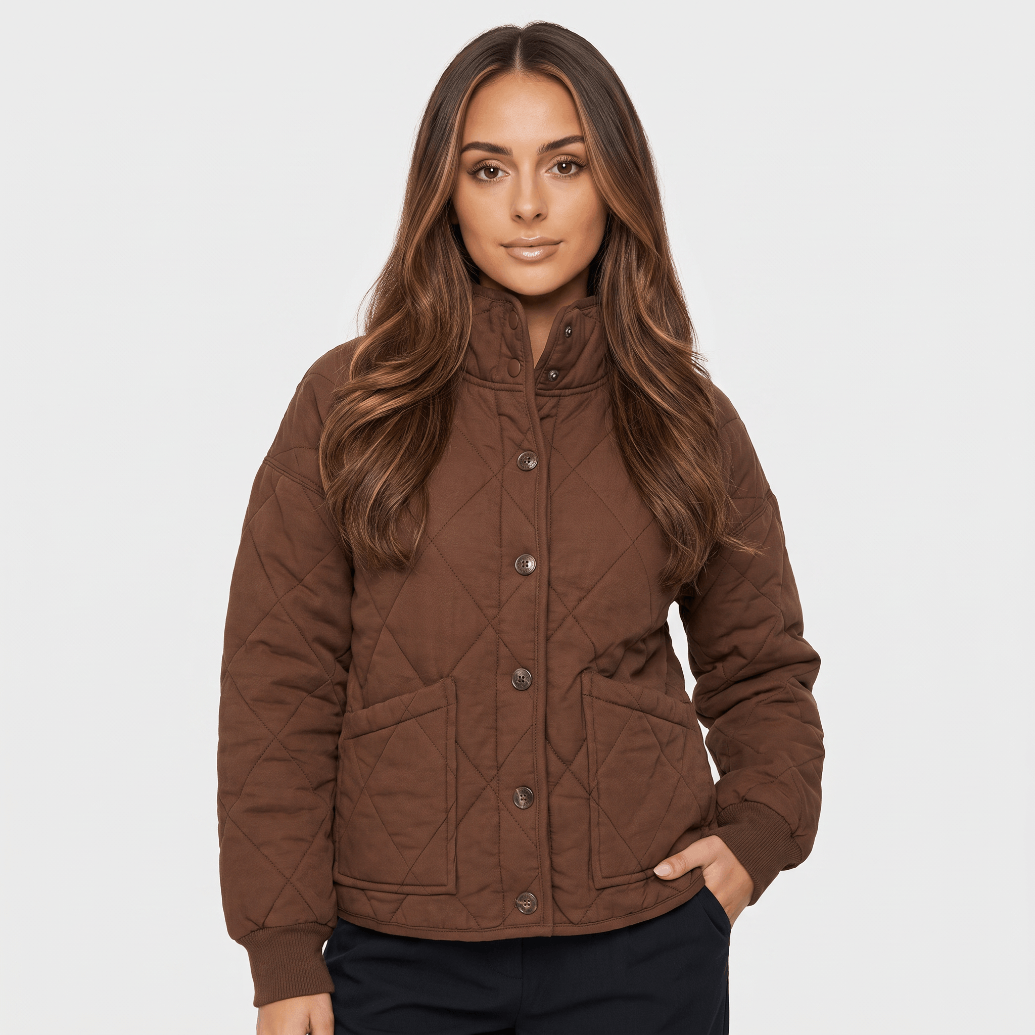 Marie Padded Quilted Jacket – Relaxed Pocketed Everyday Winter Outerwear