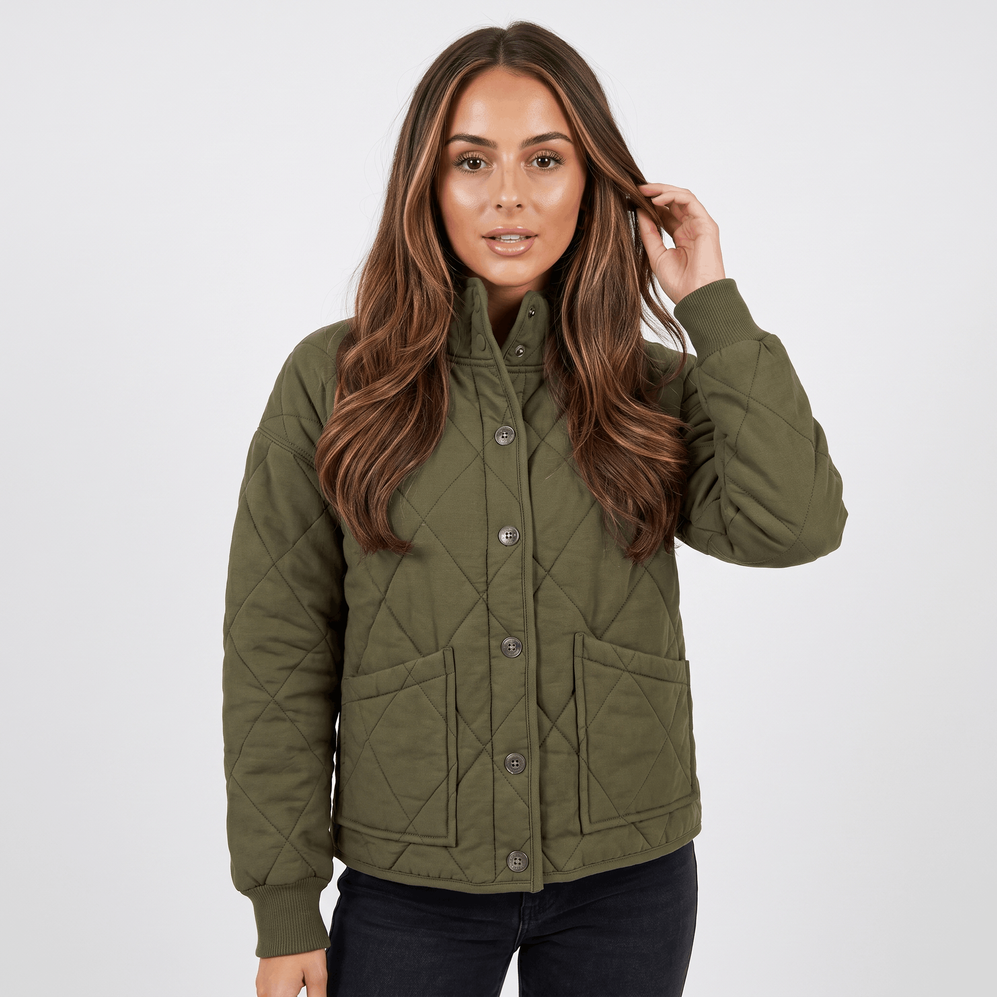 Marie Padded Quilted Jacket – Relaxed Pocketed Everyday Winter Outerwear