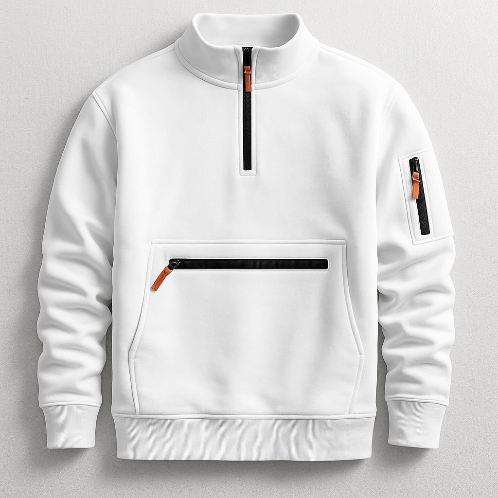 Daniel Men's Performance Knit Fleece Pullover with Utility Pocket