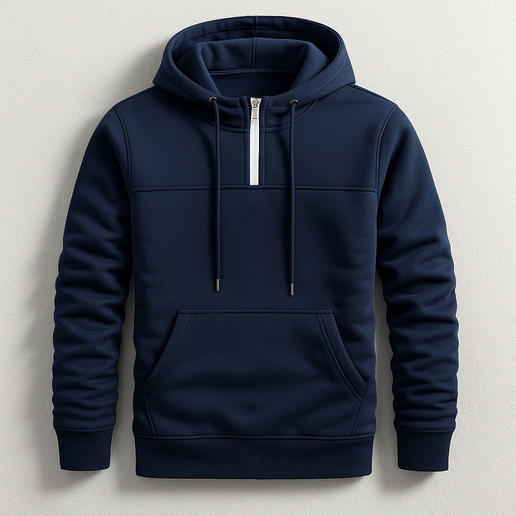 Elmer Men's Tailored Fit Half-Zip Fleece Hoodie