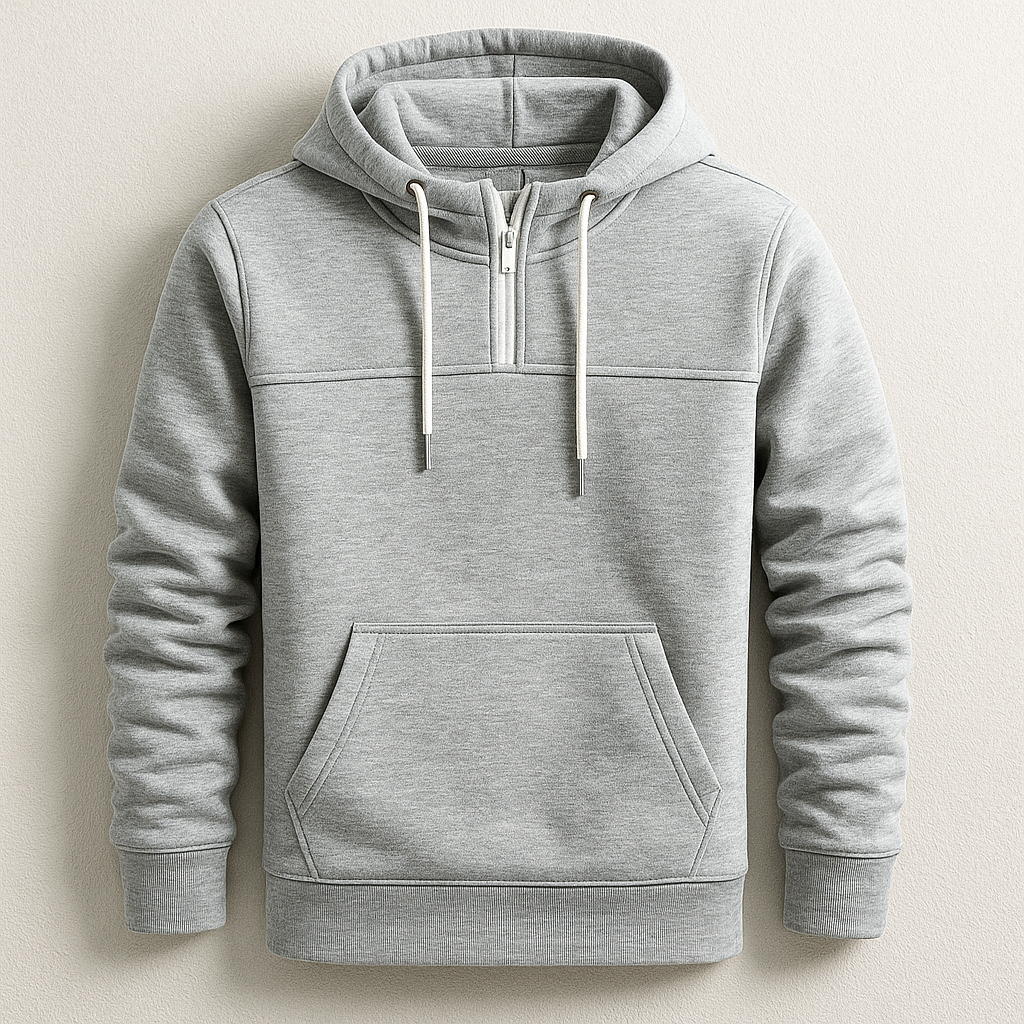 Elmer Men's Tailored Fit Half-Zip Fleece Hoodie