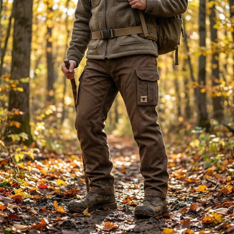 Sonny Heavy Duty Cotton Canvas Utility Cargo Pants – Straight Fit Insulated Work Trousers