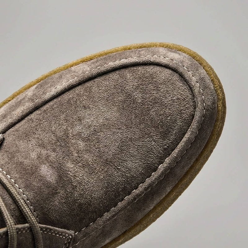Alessio Italian Suede Casual Shoes – Cushioned Slip-Resistant Lace-Up Shoes