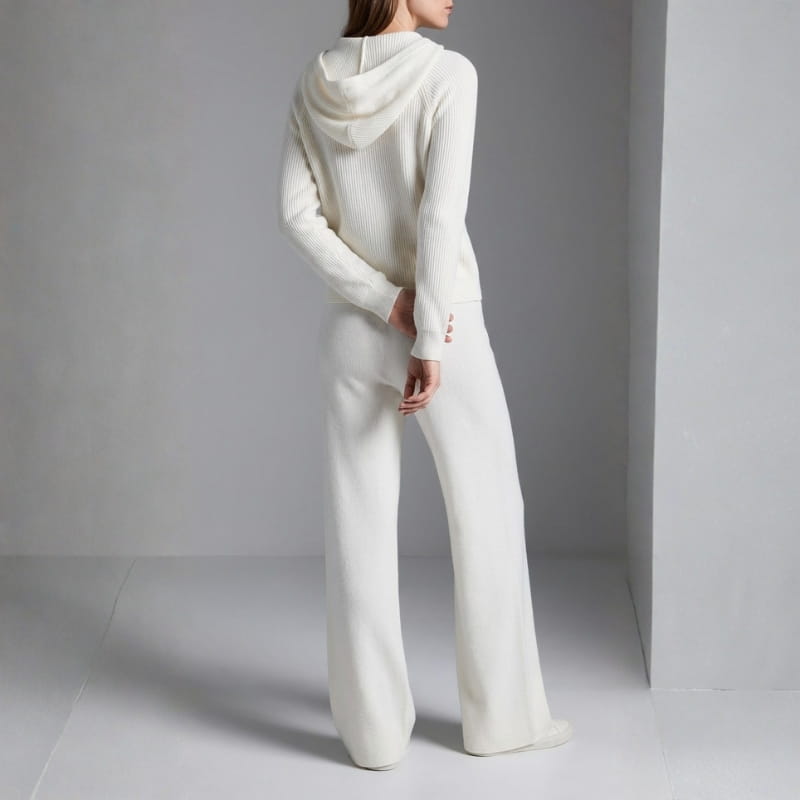 Seraphina Hooded Loungewear Set – Relaxed Wide-Leg Comfort Style