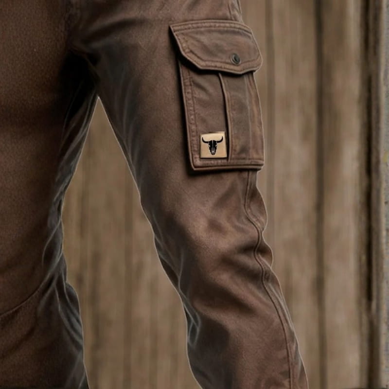 Sonny Heavy Duty Cotton Canvas Utility Cargo Pants – Straight Fit Insulated Work Trousers