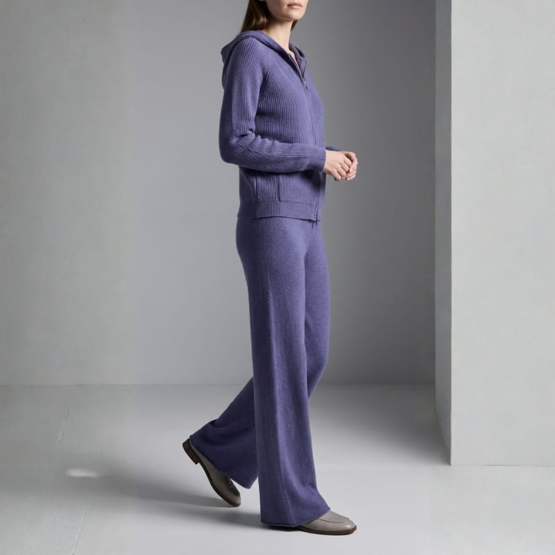 Seraphina Hooded Loungewear Set – Relaxed Wide-Leg Comfort Style