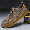 Alessio Italian Suede Casual Shoes – Cushioned Slip-Resistant Lace-Up Shoes