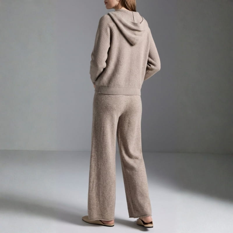Seraphina Hooded Loungewear Set – Relaxed Wide-Leg Comfort Style