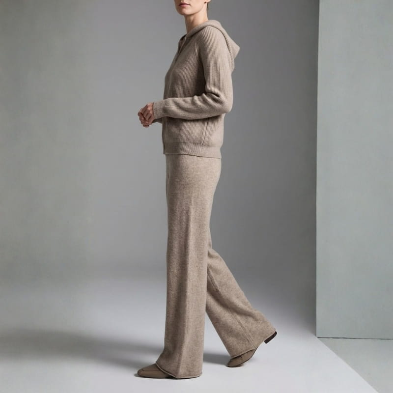 Seraphina Hooded Loungewear Set – Relaxed Wide-Leg Comfort Style
