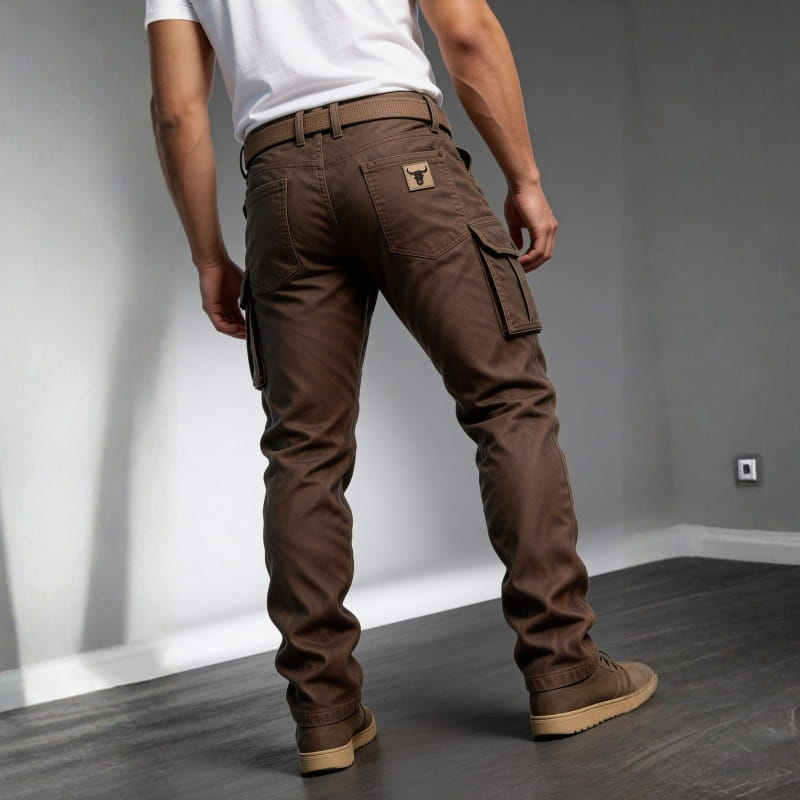 Sonny Heavy Duty Cotton Canvas Utility Cargo Pants – Straight Fit Insulated Work Trousers