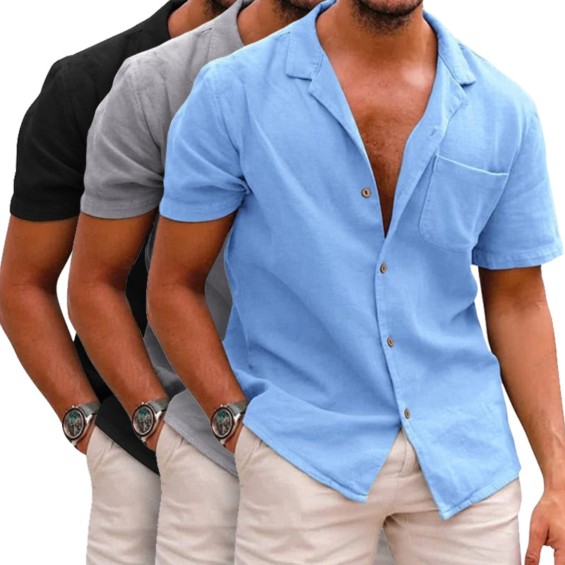 Bryan Cotton Linen Tailored Shirt – Lightweight Breathable Summer Casual Wear
