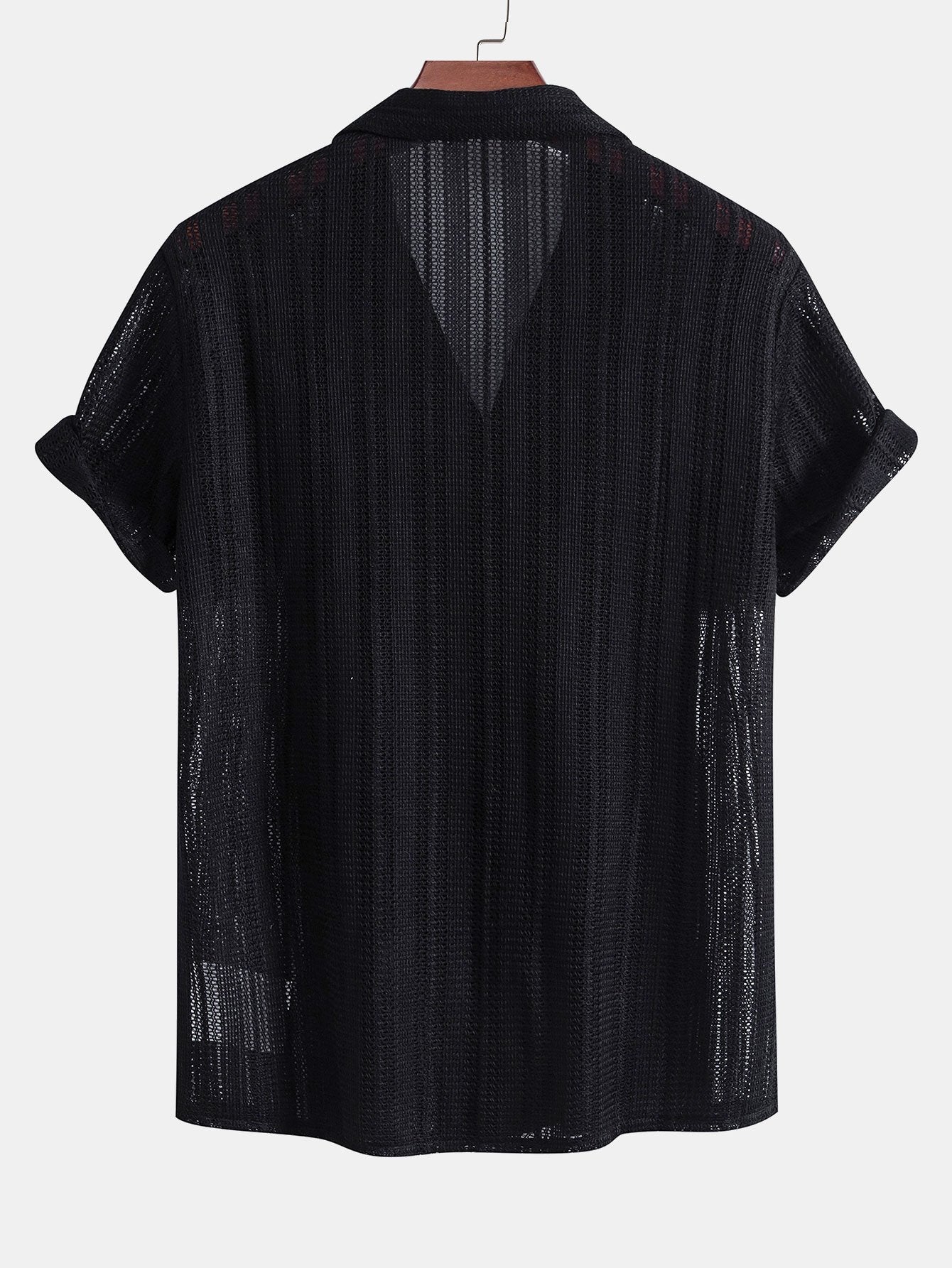 Caleb Men's Casual Summer Shirt Set – Textured Cotton Blend for Relaxed Style