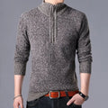 Dante Men's Textured Knit Half-Zip Pullover Sweater – Smart Casual Comfort