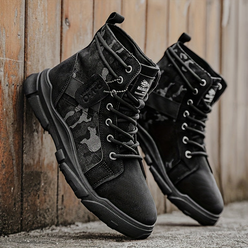 Alpha Men's All-Terrain Military-Grade Camo Combat Boots