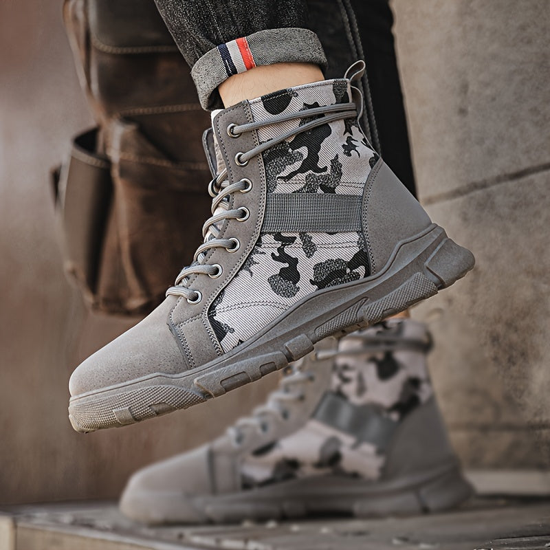 Alpha Men's All-Terrain Military-Grade Camo Combat Boots