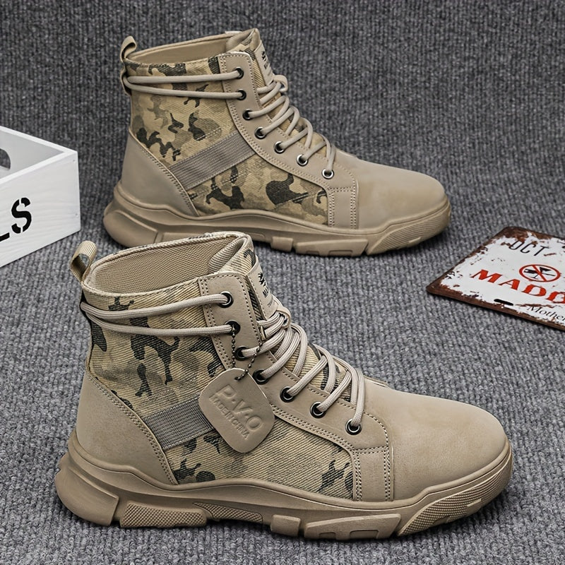 Alpha Men's All-Terrain Military-Grade Camo Combat Boots