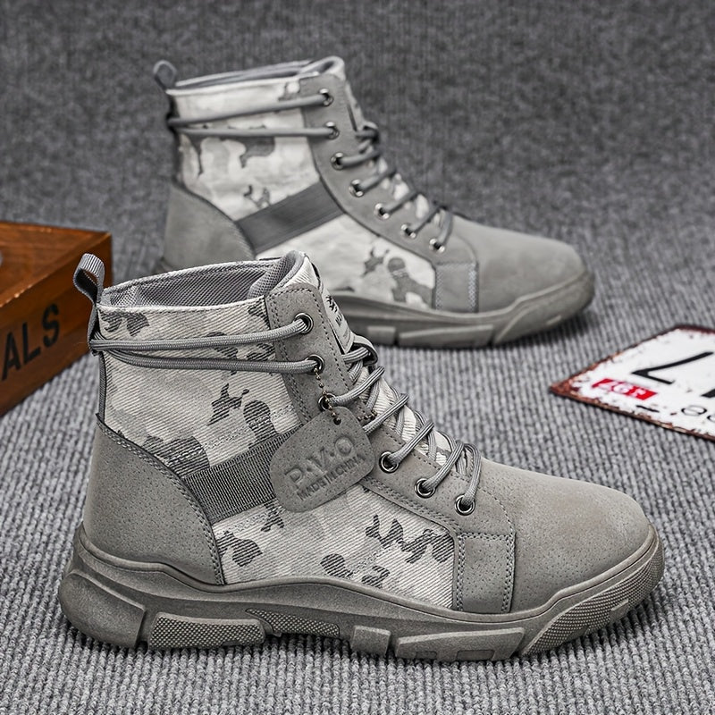 Alpha Men's All-Terrain Military-Grade Camo Combat Boots